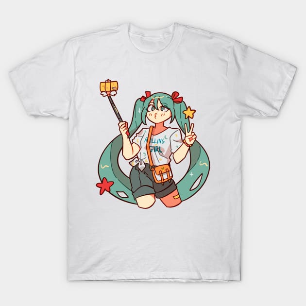 Chibi hatsune miku vocaloid T-Shirt by Anarha